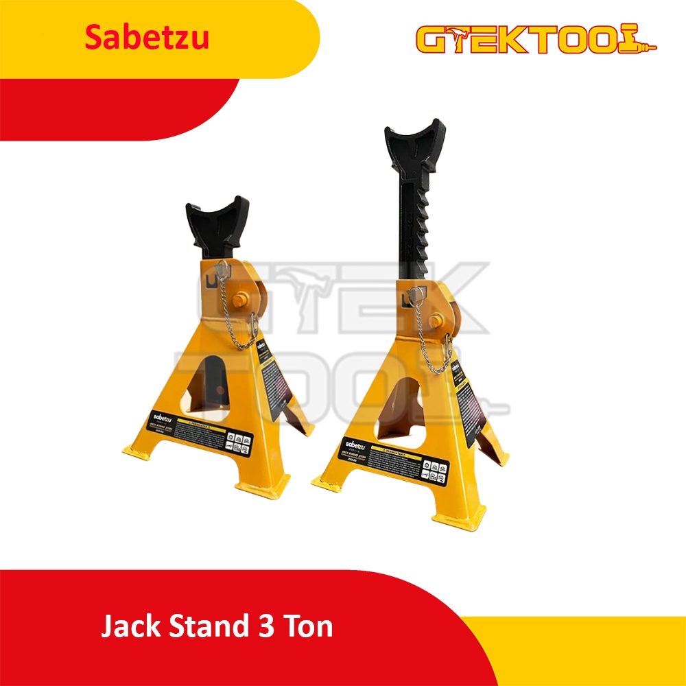 Sabetzu Jack Stand 3 Ton 2 Pcs Set Alat Penyangga Body Dongkrak Mobil 3Ton 2Pcs Type JSS23.822