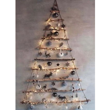 Pohon natal Ranting kayu /Hiasan Natal/Pohon natal kayu