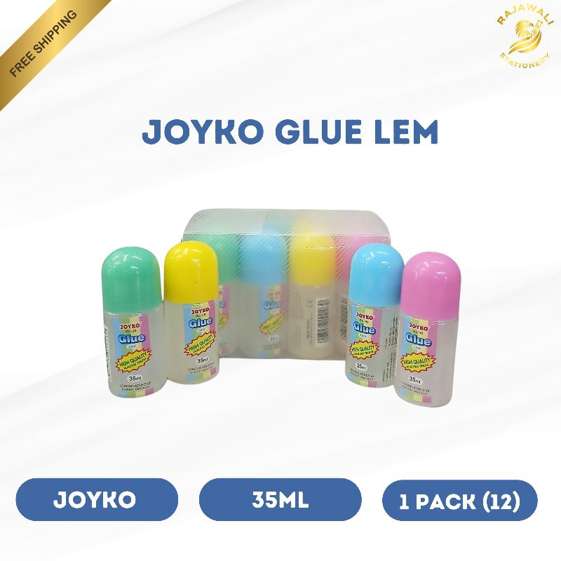 

Lem Glue Joyko GL-30 / Lem Glue Joyko 35 ML / 1 Pack(12 Pcs) / Lem Glue Untuk Karton,Kertas,Dll