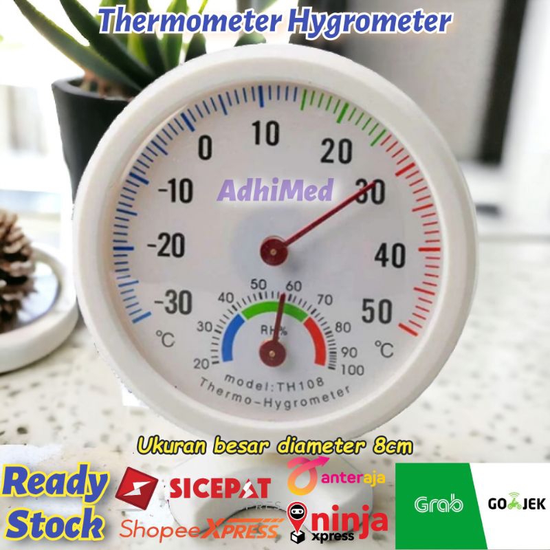 termometer hygrometer analog / thermometer hygrometer analog / termomter kulkas / termometer kelemba