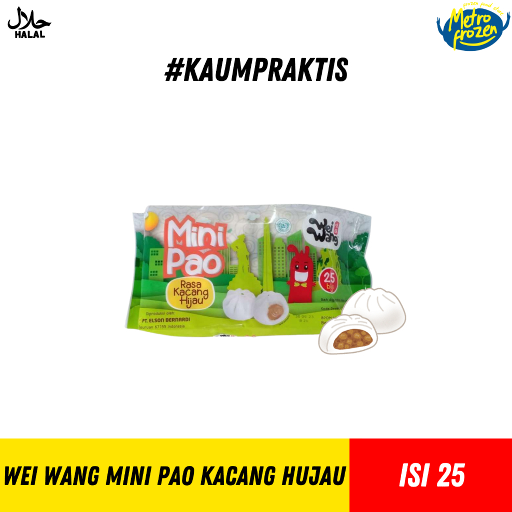 

WeiWang Mini Pao Kacang Hijau (isi 25)