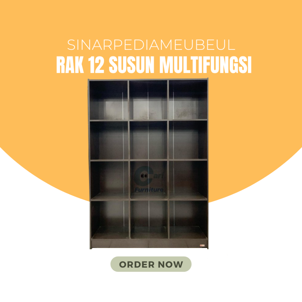 RAK SUSUN SERBAGUNA / RAK LAUNDRY / RAK BUKU / RAK SEMBAKO 12 KOTAK