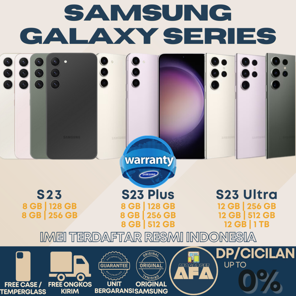 SEIN | SAMSUNG GALAXY S23 | S23 PLUS | S23 ULTRA 5G 512GB 256GB 128GB SECOND ORIGINAL GARANSI RESMI