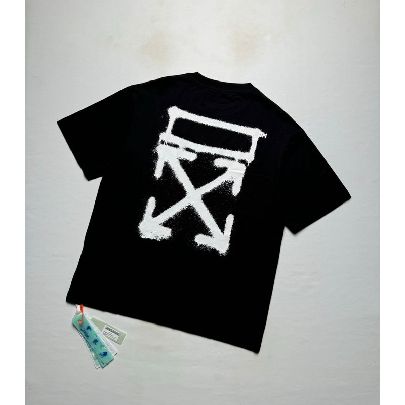 off white spray marker ss black t shirt original