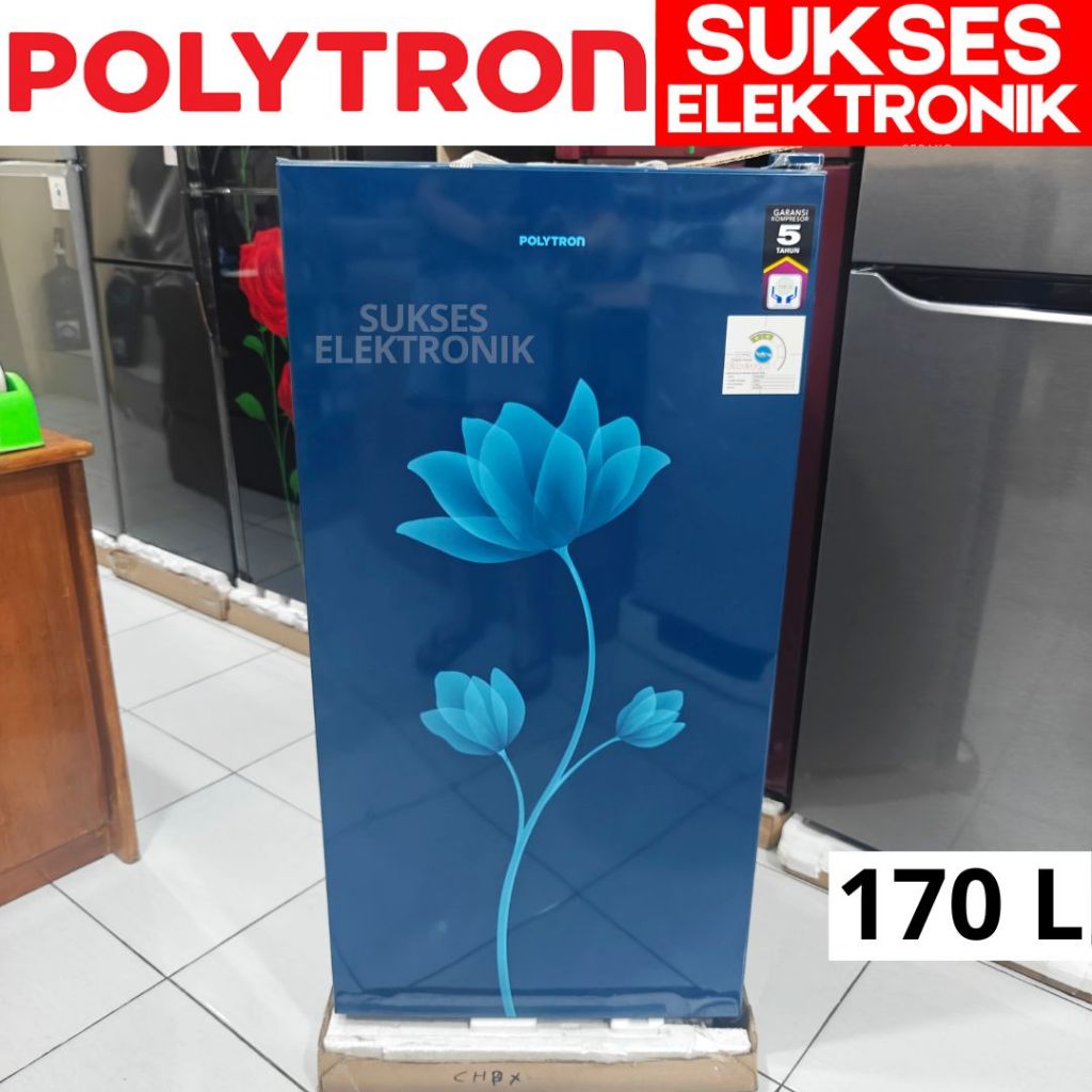 KULKAS POLYTRON 1 PINTU BESAR JUMBO PRB-179 170 LITER L 170L / LEMARI ES POLITRON PRB 179