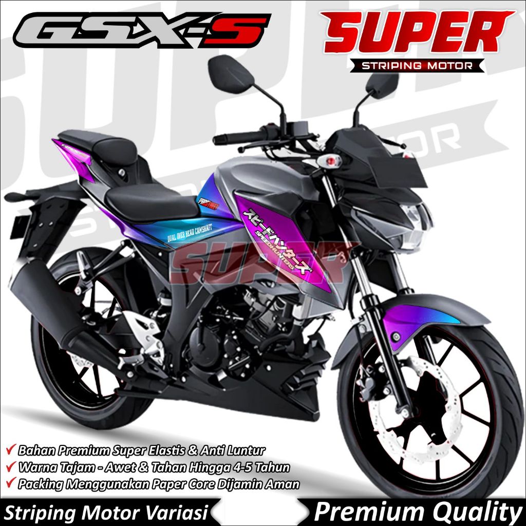 Stiker GSX S150 Anti Luntur keren Striping GSX Striping Suzuki GSX S150 Gradasi