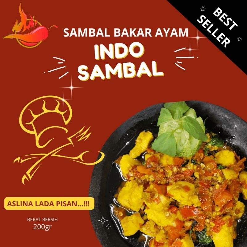 

SAMBAL BAKAR AYAM indo_sambal 200gr