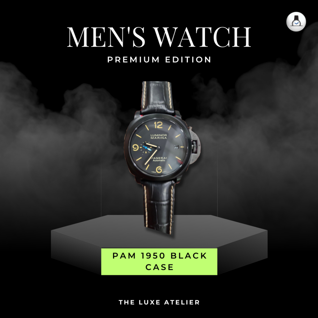 LUXURY MAN WATCH/JAM TANGAN MEWAH PRIA PANERAI LUMINOR MARINA 1950 3 DAYS AUTOMATIC