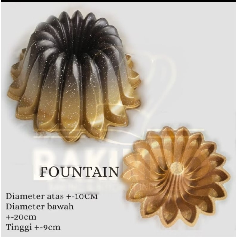 Loyang Sultan Fountain Marmer Anti Lengket