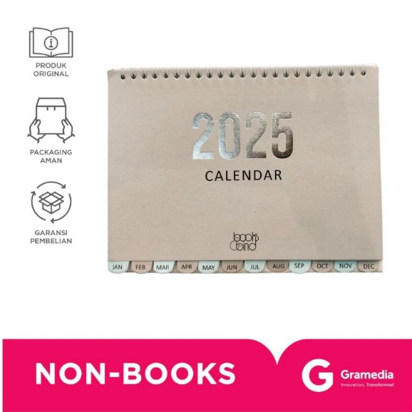 

GRAMEDIA KARAWACI - BOOKS&BIND DESK CALENDAR GREY BLUE