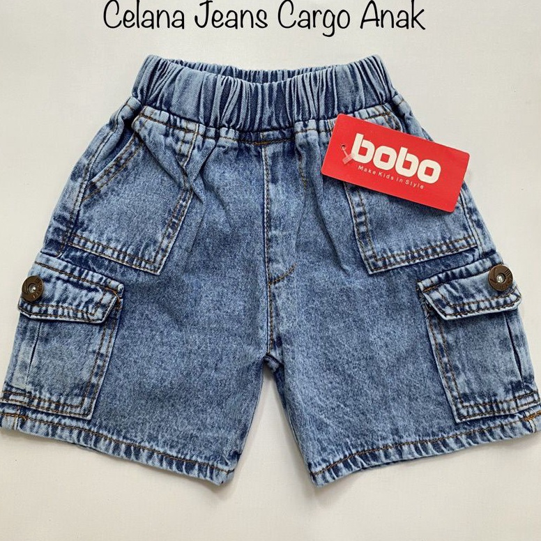 ART A1T CELANA JEANS CARGO ANAK 2  6 TAHUN