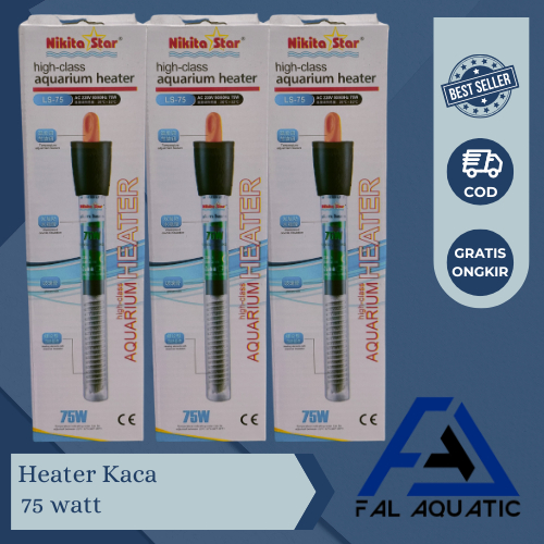 Heater Kaca 75 Watt Nikita Star / Heater Aquarium / Heater Aquarium