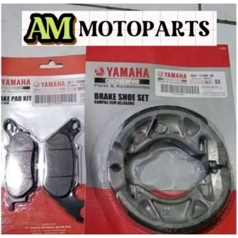 paket kampas rem depan belakang yamaha mio smile mio karbu mio xeon soul gt soul karbu