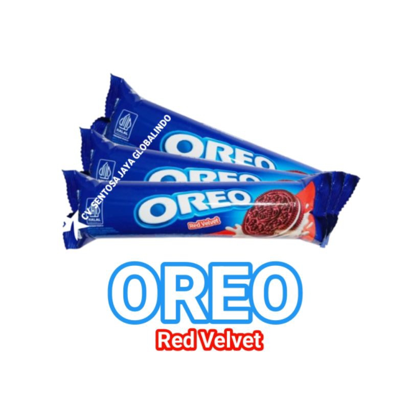 

Oreo Red Velvet Sandwich Cookies With Cheesecake Flavored Cream 119.6 gr