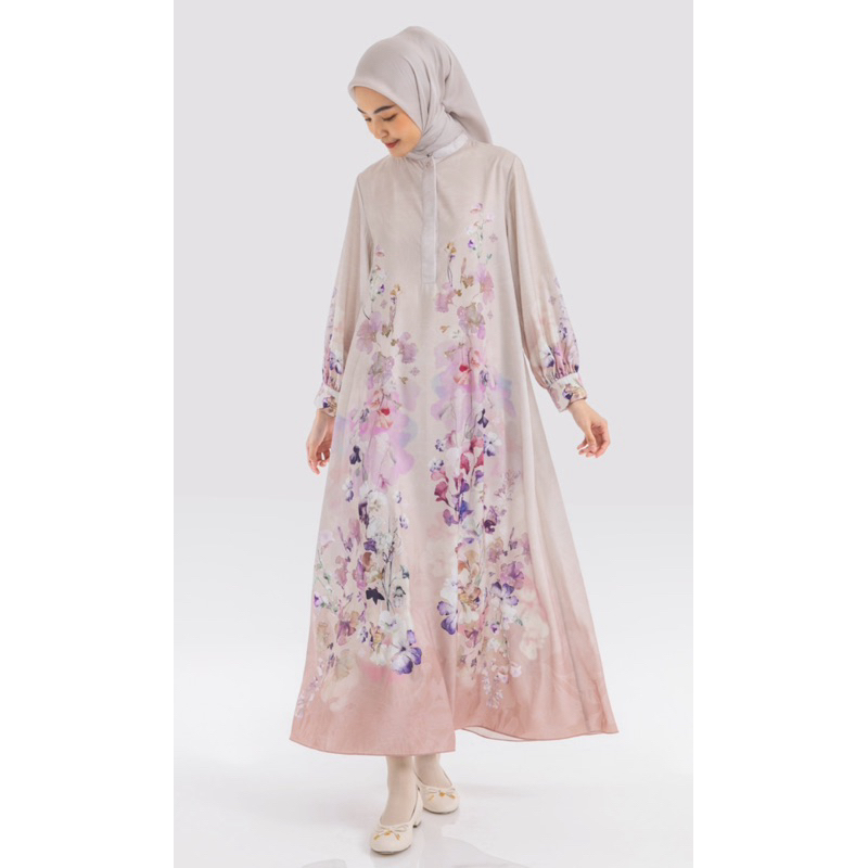 Alisha Dress Riamiranda Visana RM Atasan Kaftan Wanita Muslim Ria Miranda Abaya Gamis Winter 2024