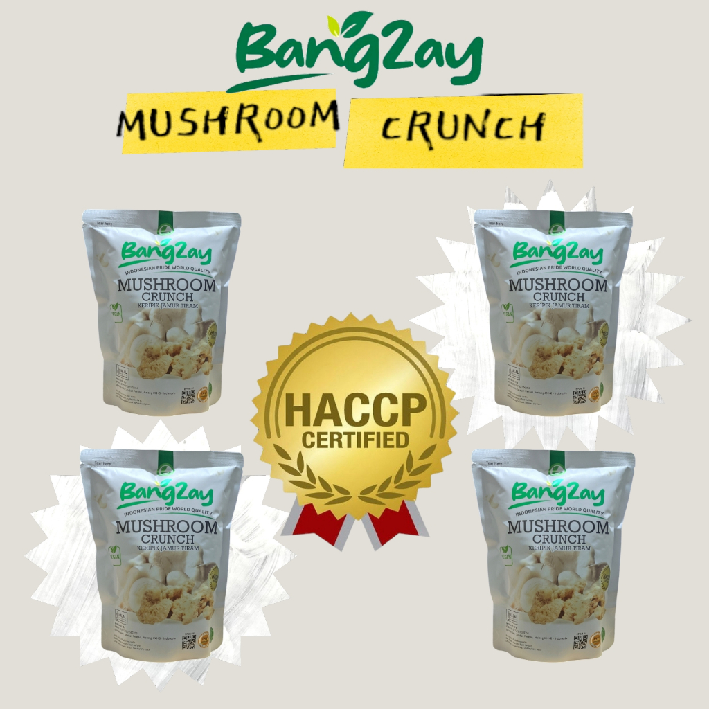 

Keripik Jamur Tiram Bangzay 50GR - Bangzay Mushroom Crunch