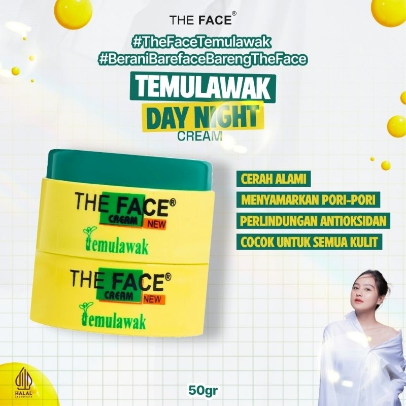 THE FACE TEMULAWAK Day & Night Cream // krim pagi malam temulawak // krim temulawak