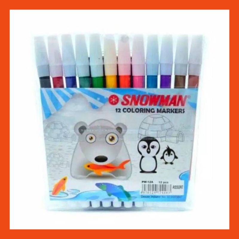 

Bism Spidol Sowman Kecil 1 Lusin 12 Warna