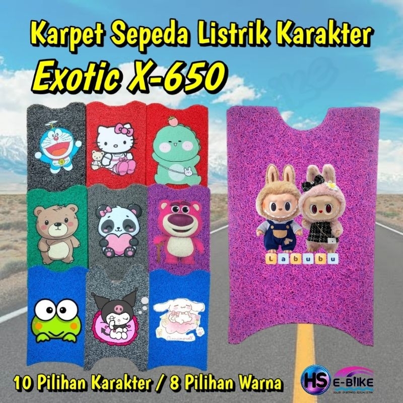 MN Kaet Sepeda Listrik Exotic X-650 & X-660 Karakter / Polos