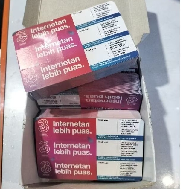 VOUCHER KARTU KOSONG TRI BAHAN INJECT (isi 150pcs) Berlaku  Exp 26-05-2027