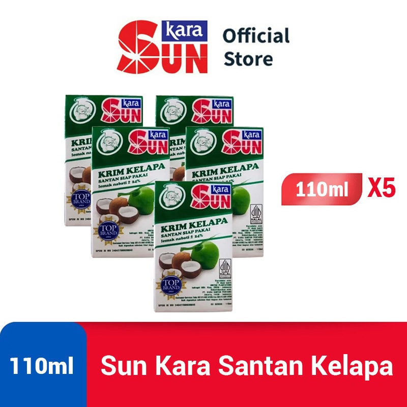 

SUN KARA Santan Kelapa (Coconut Cream) 110 ml - 5 Pcs