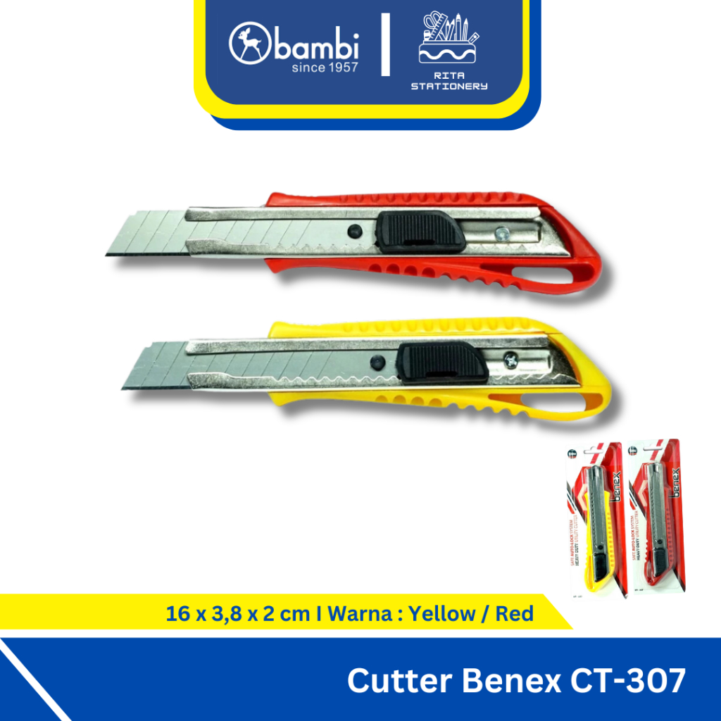 

Cutter Benex CT-307 Tajam Anti Karat - Satuan