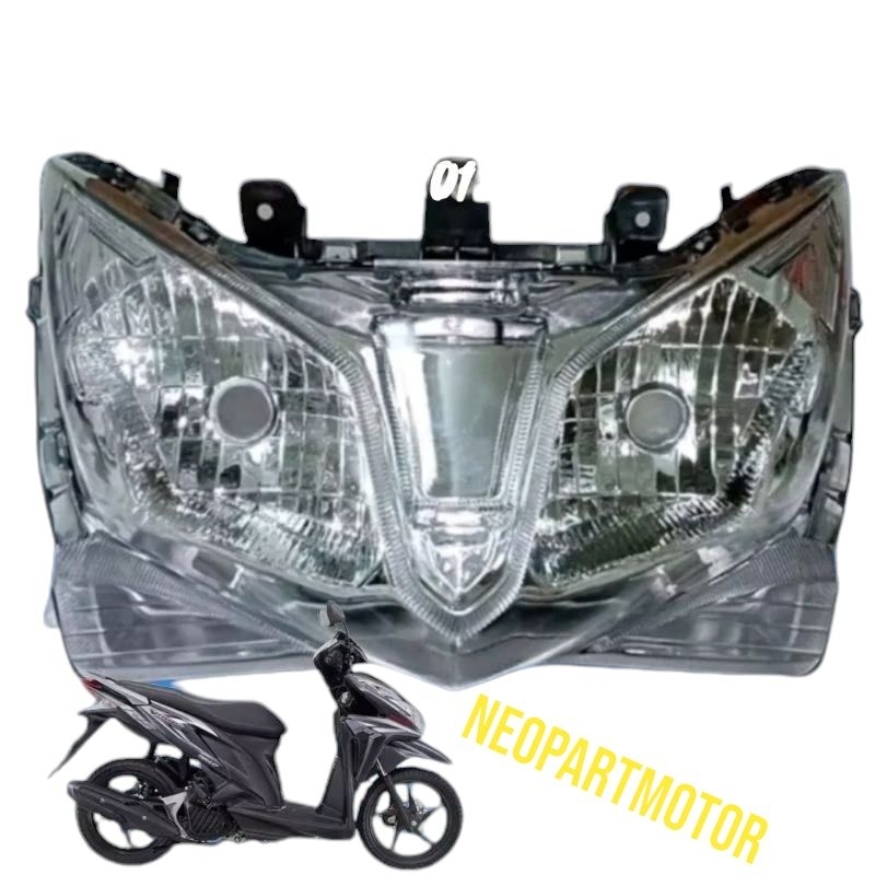 reflektor lampu depan vario techno 125 old 2012-2014