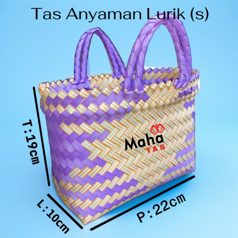 

Tas Anyaman pkastik lurik kecil(s) tas hajatan/tas souvenir