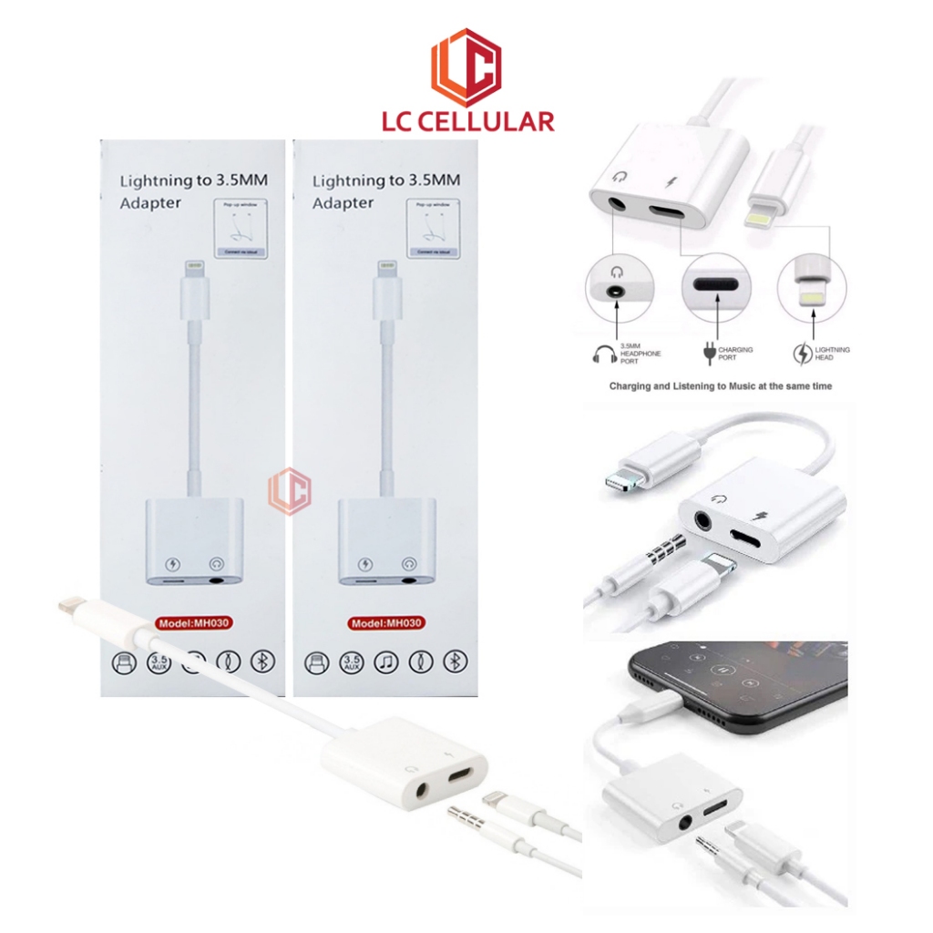 Konverter Kabel Audio Adapter Lightning / Type-C To 3.5mm/ Lightning ke Lightning + 3.5mm