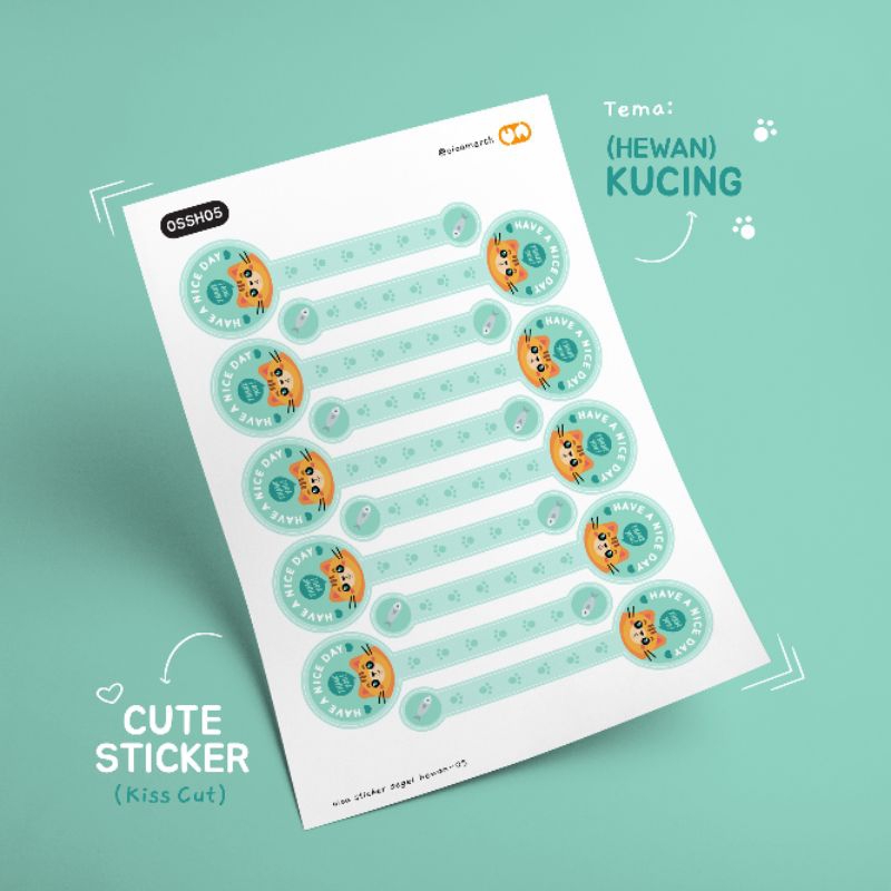

Stiker Segel Makanan Minuman Lucu | Kiss Cut | Hewan by @oioamerch
