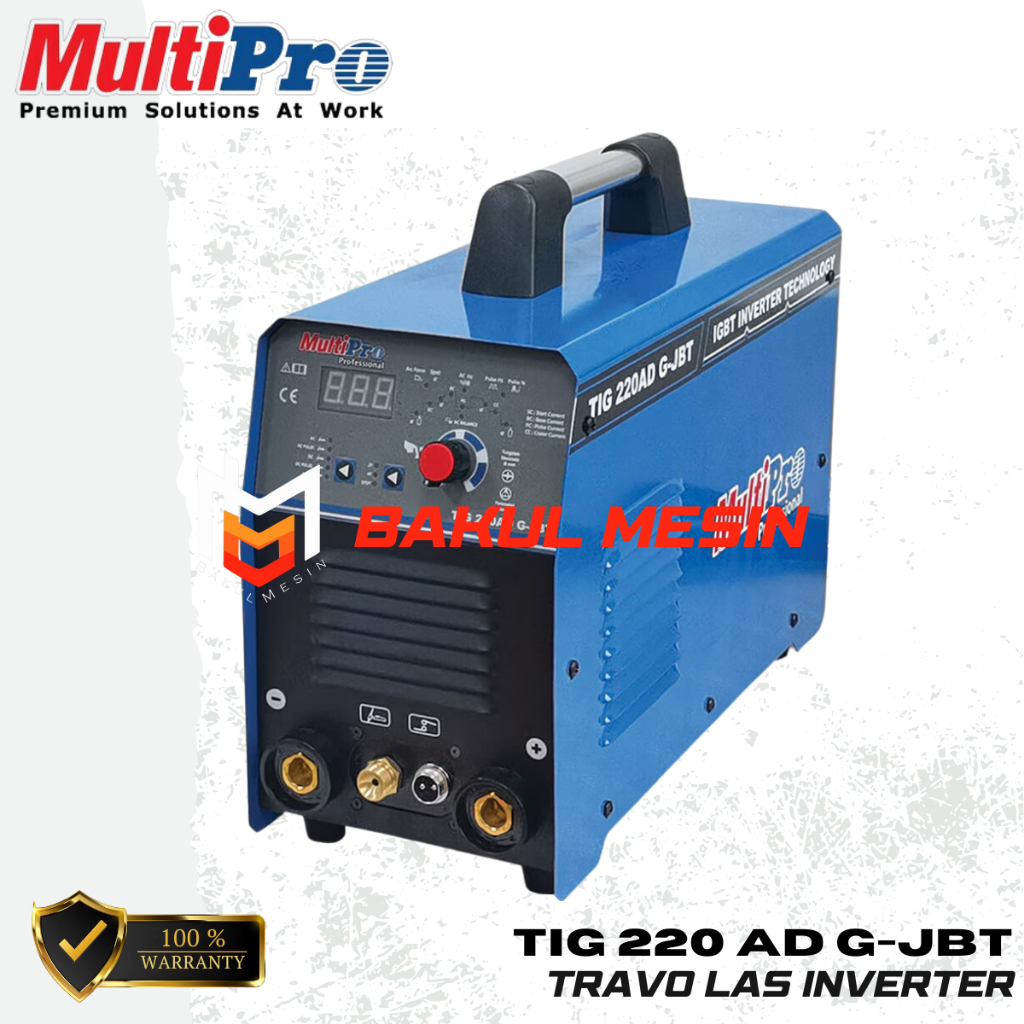 Multipro TIG 220 AD G-JBT Mesin Las Argon AC/DC Welding IGBT Inverter TIG220 AD G-JBT