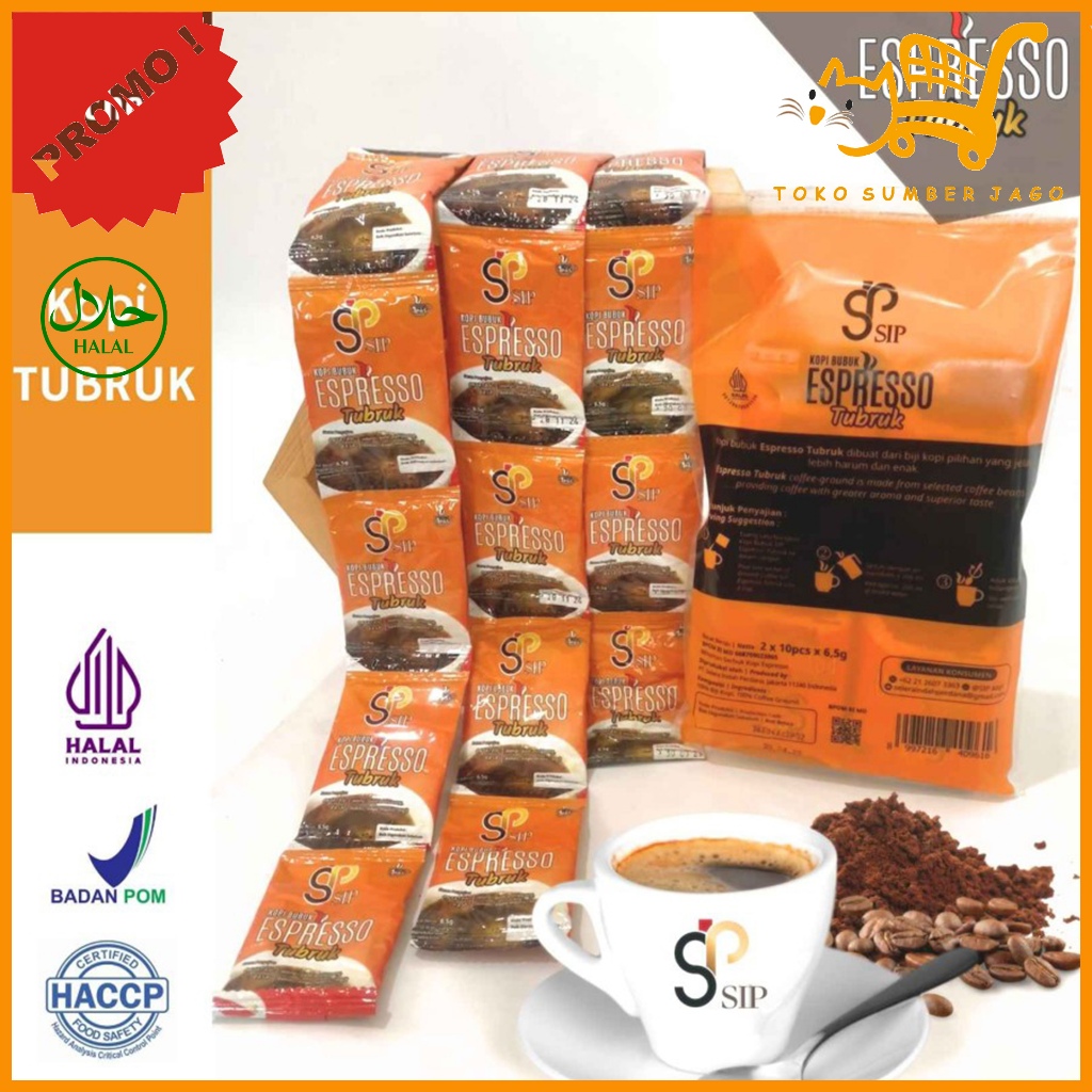 

SIP Kopi Bubuk Espresso Tubruk 20 Sachet x 6,5gr