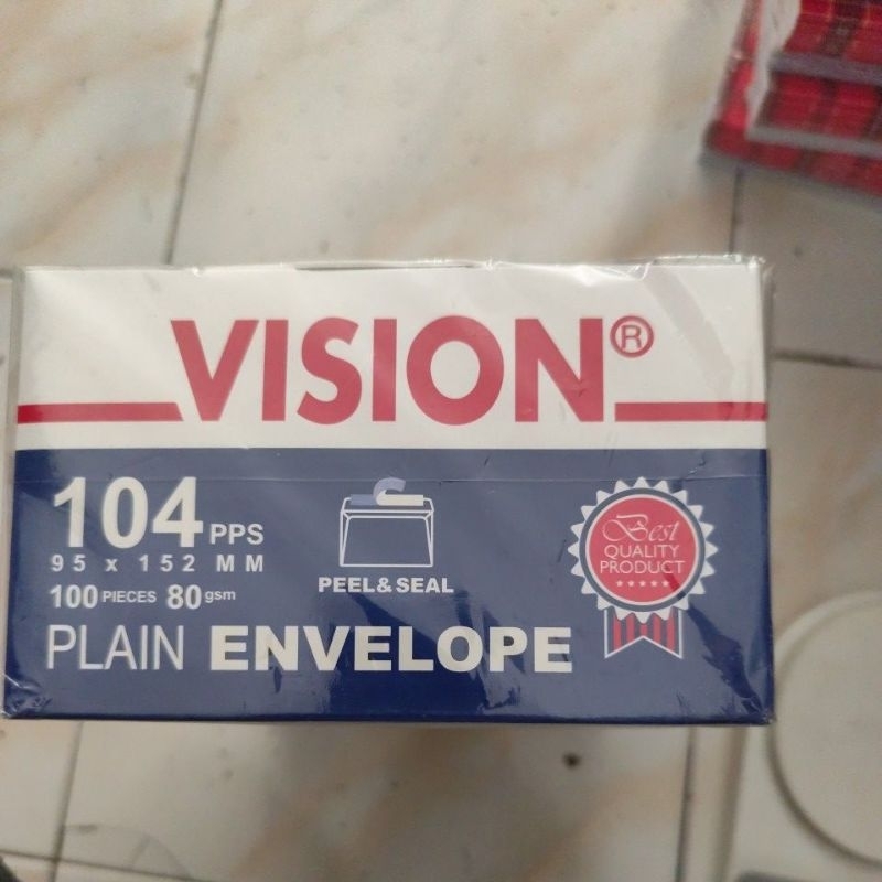 

amplop vision 80gram sedang 104 1 pak isi 100