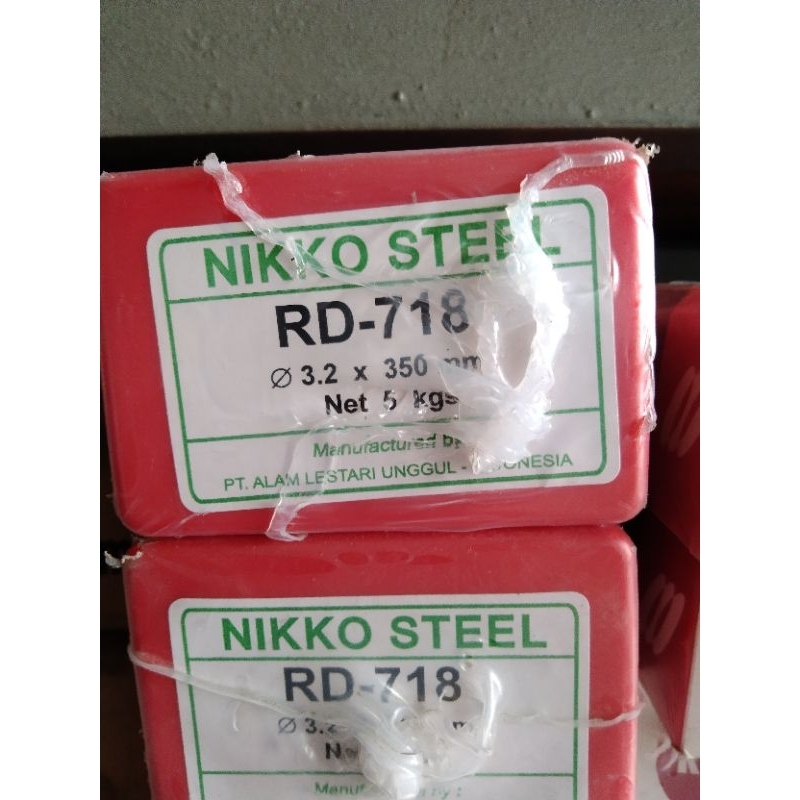 KAWAT LAS NIKKO STEEL RD-718 AWS E7018 Size.3.2MM