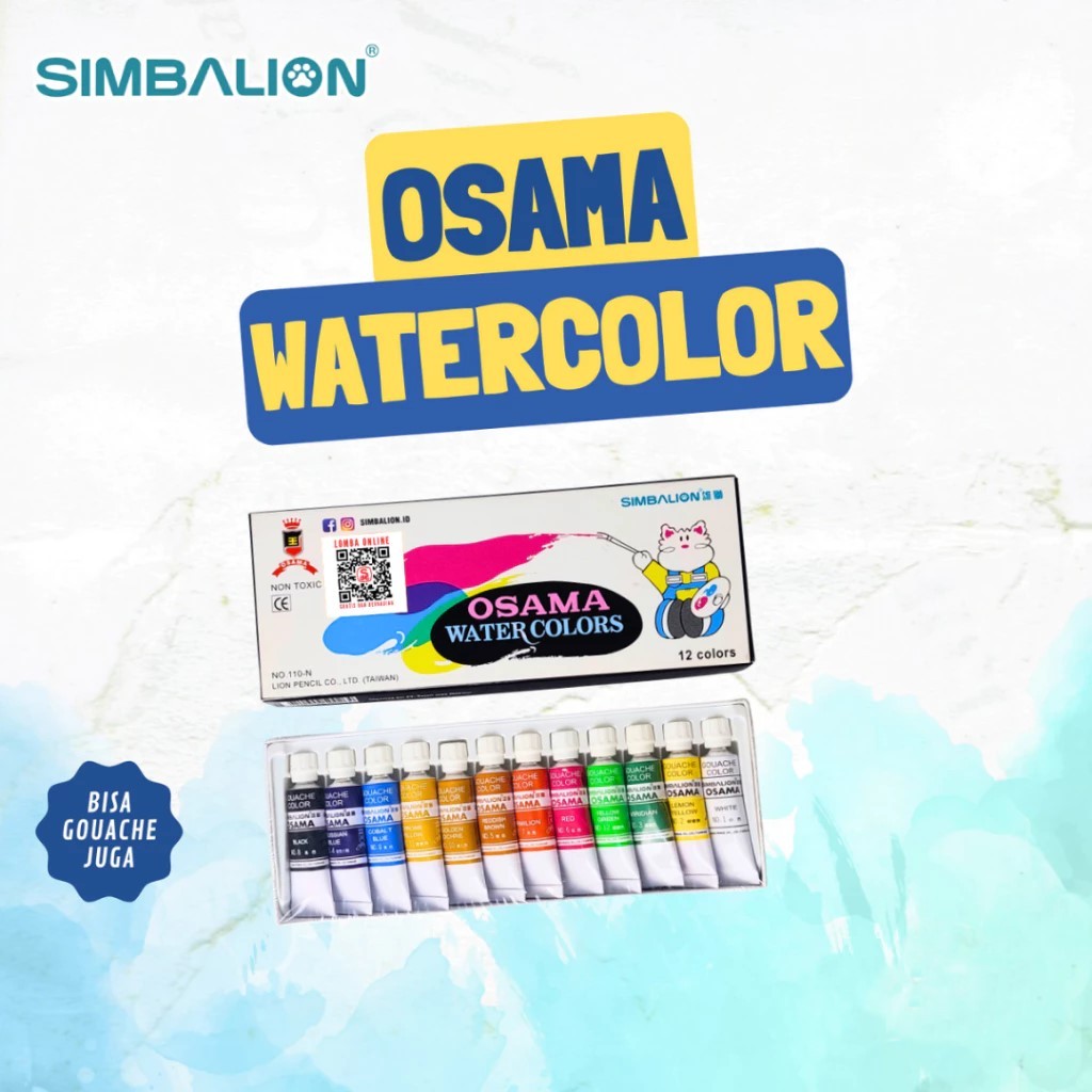 

Simbalion Cat Air/Water Color 12 Warna | Osama 110 N