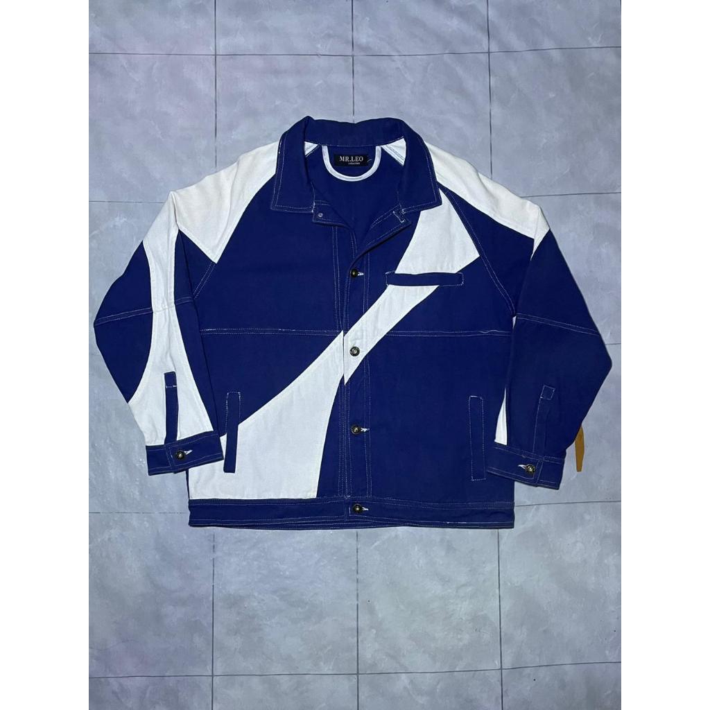 Canvas Jacket Two Tone Colour By MR. LEO COLLECTION