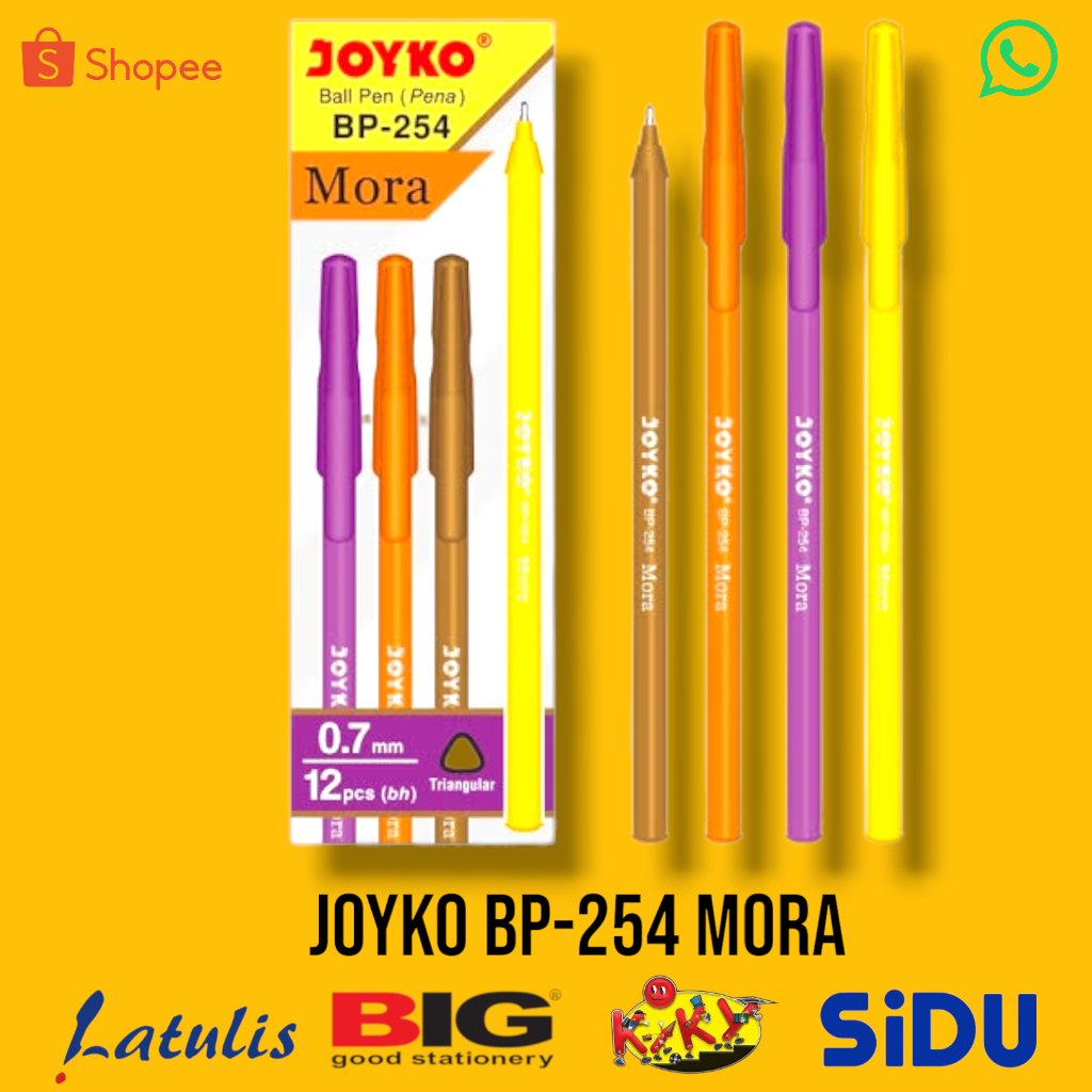 

Ballpen Pena Pulpen Joyko BP-254 Mora 0.7 (12PCS)
