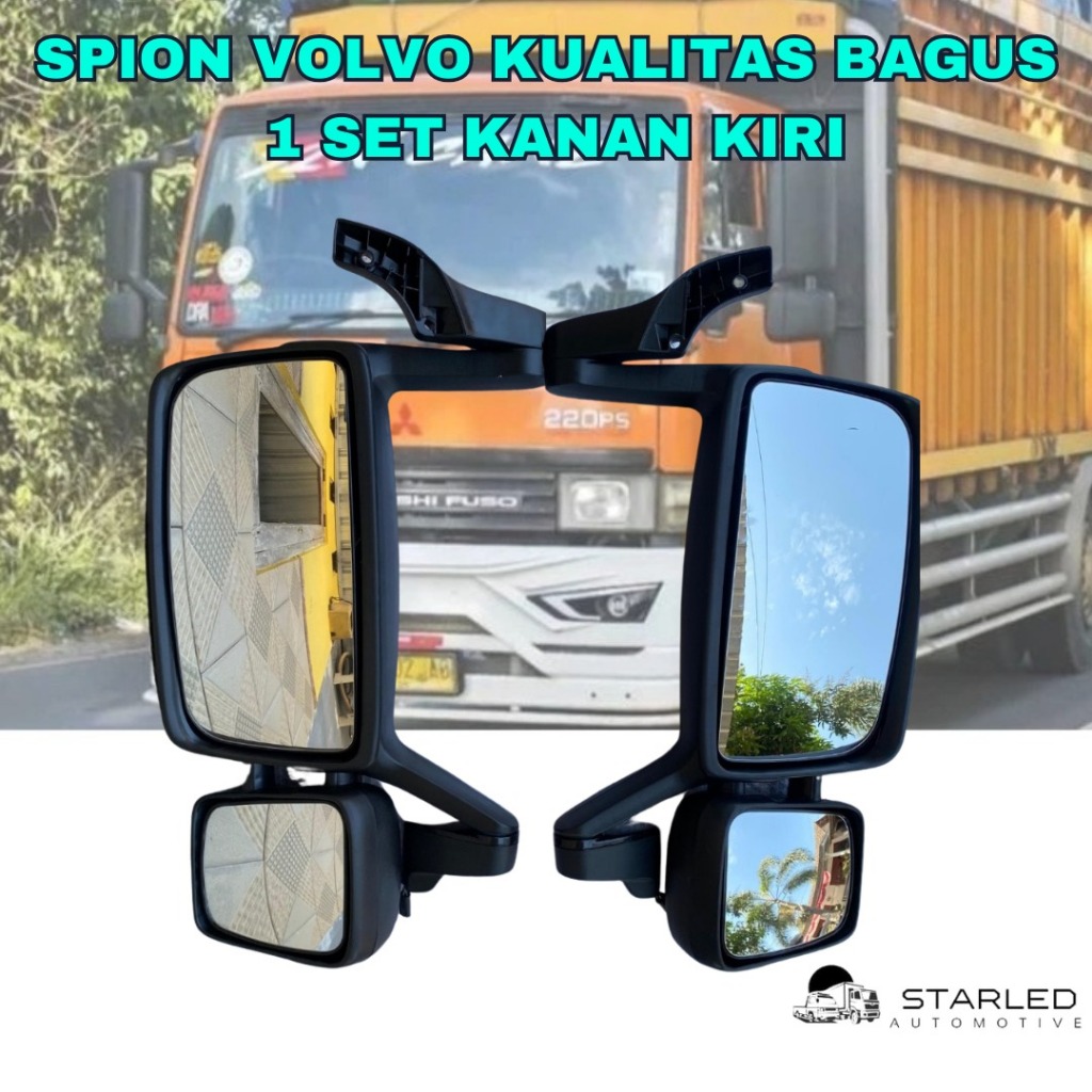 1 SET Kaca Spion Volvo Spion Volvo Spion Auman Sepasang Kaca Spion Truk Modifikasi Volvo, Hino, Ud T
