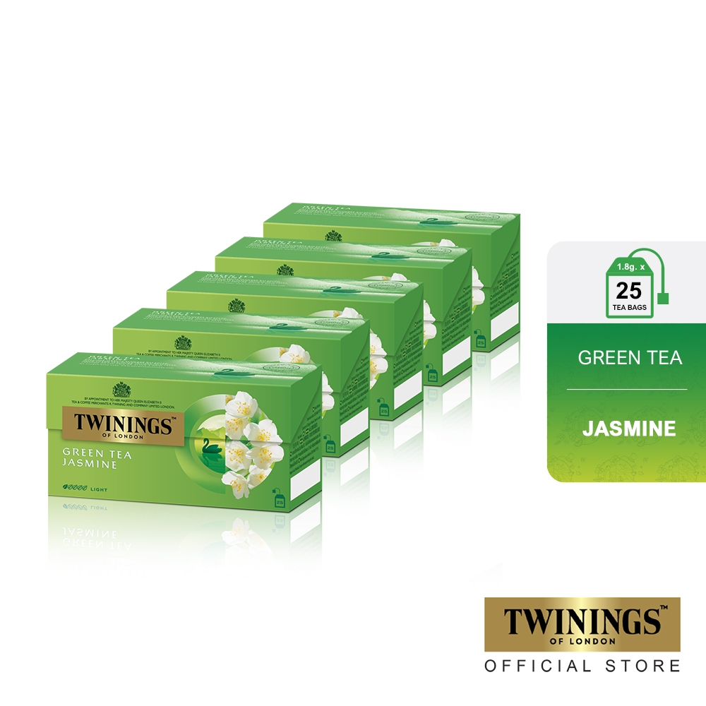 

Twinings Paket Bundle Set 5 Teh Hijau Celup Jasmine Green Tea 25x1.8gr