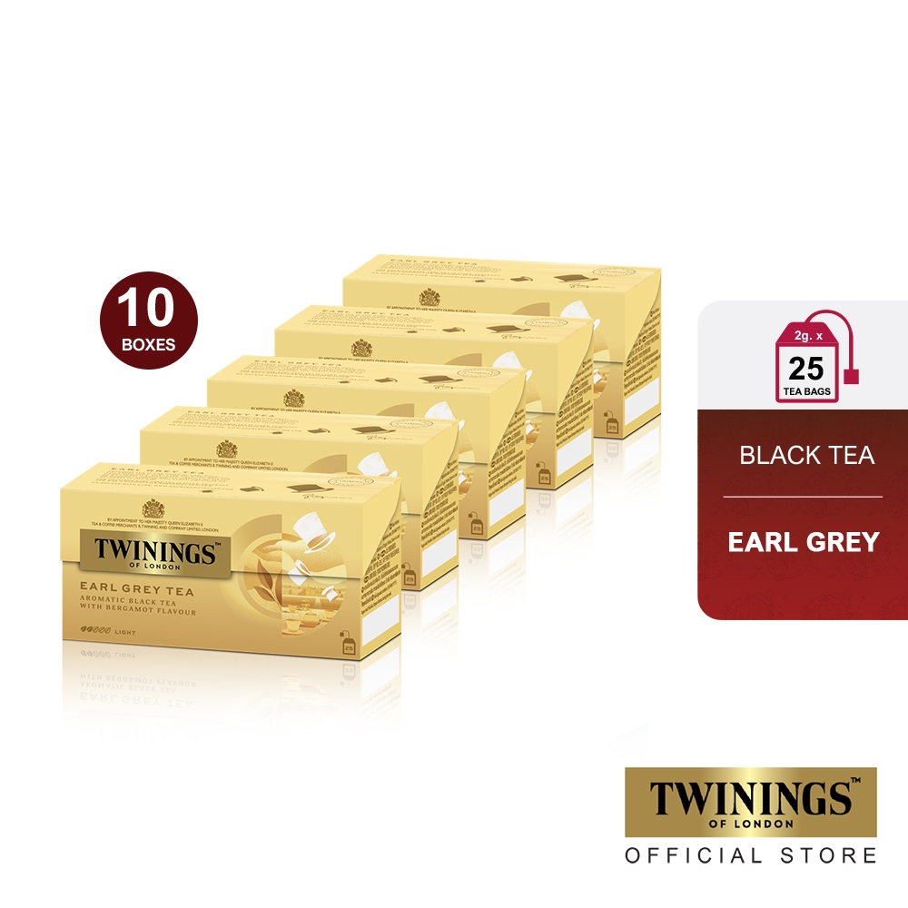 

Twinings Paket Bundle Set 10 Teh Hitam Bergamot Earl Grey Tea 25x2gr