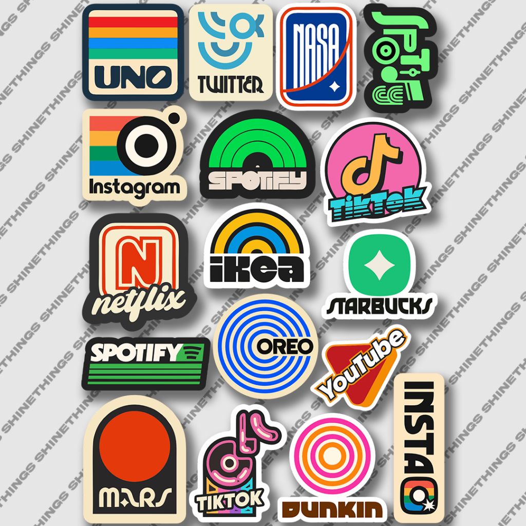 

Sticker aesthetic retro social media tumblr || stiker retro case hp laptop