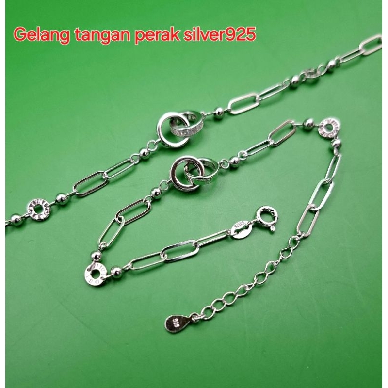 Gelang tangan silver925 asli perak gelang dewasa