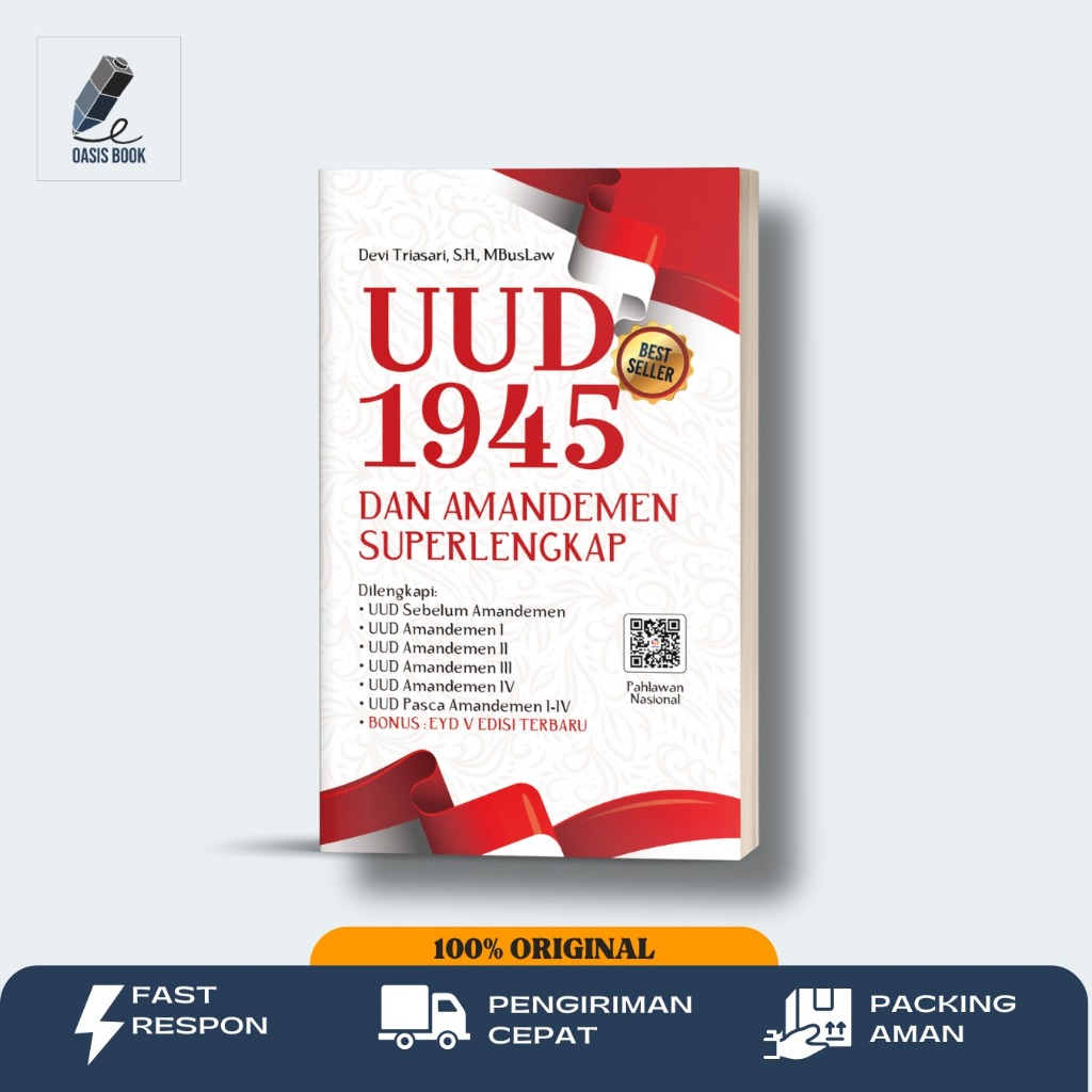 BUKU UUD 1945 & AMANDEMEN SUPERKOMPLET DAN TERUPDATE