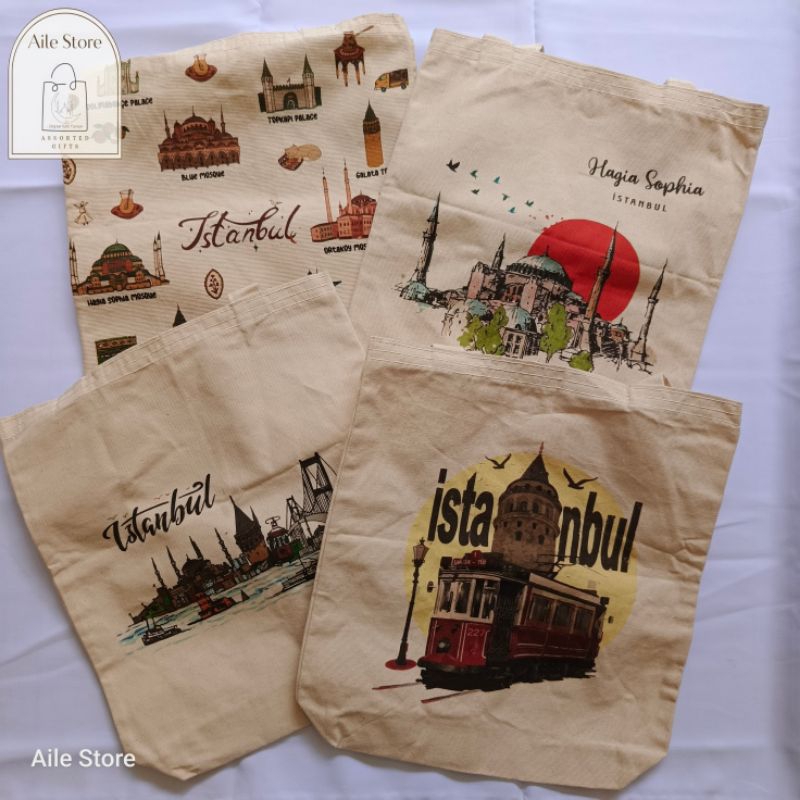 AILE- tas totebag import kanvas turki istanbul kekinian