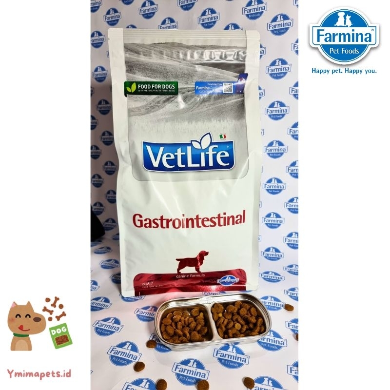 Farmina Vetlife Dog Gastrointestinal 2kg/Makanan Anjing Diare