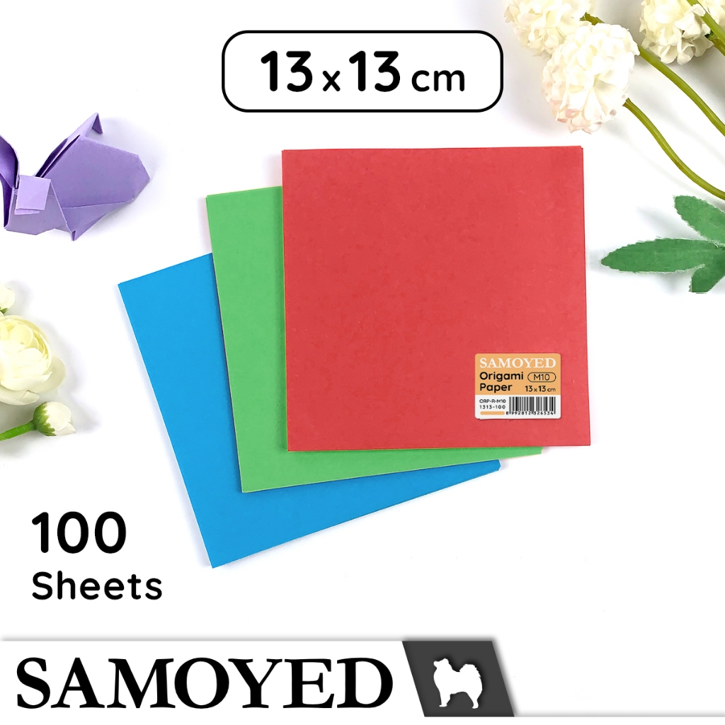 

Kertas Lipat 2 Sisi / Two-Sided Origami Paper Samoyed ORP-R 13 x 13 cm 100 Lembar