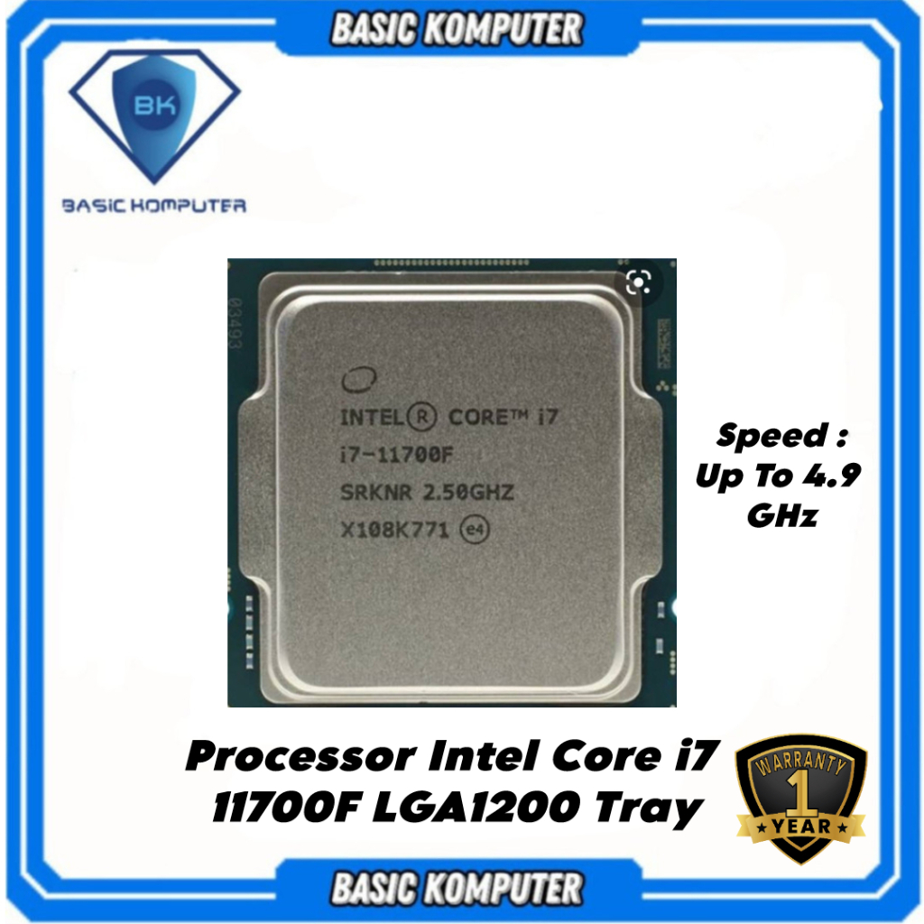 PROCESSOR INTEL CORE I7 11700F 2.50 GHZ TRAY SOCKET LGA 1200
