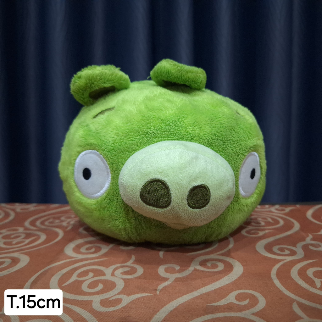 Boneka B2 Pig Hijau Angry Birds Bulu Original Cantik Lucu C