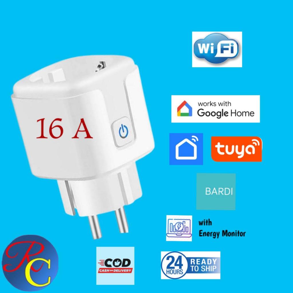 RC Smart Plug Wifi Socket 16A Smart Life plug pintar remote