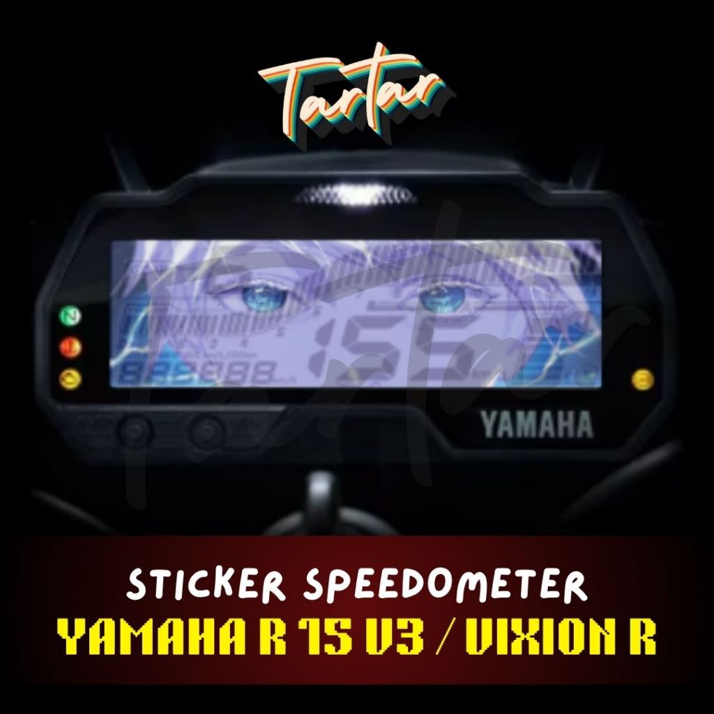 Sticker Stiker Spido / Speedometer Transparant Anime R15 V3 / VIXION R